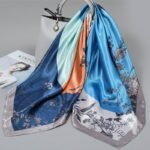 Royal Blue Silk Scarf