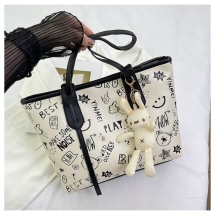 Black Play Tote Bag