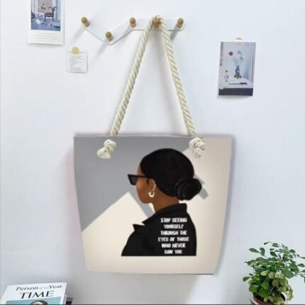 Double sided Tote Bag with Purse