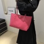 Pinky Leather Tote Bag