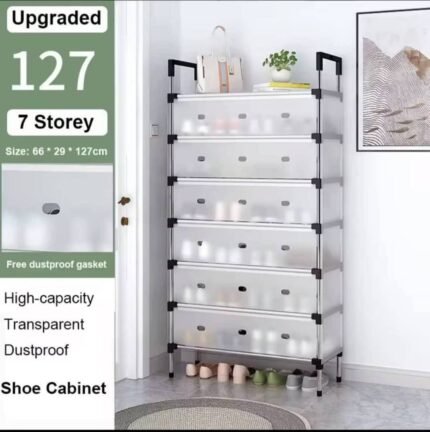 7 Layer Shoe Rack with Cover