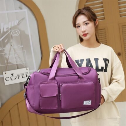 Portable Travel Bag With Shoe Compartment