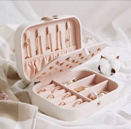 Portable Leather Jewelry box
