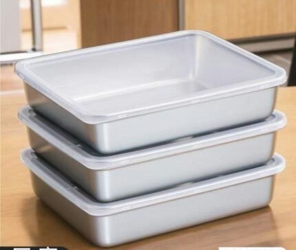 3 in 1 Stainless Plate with Lid