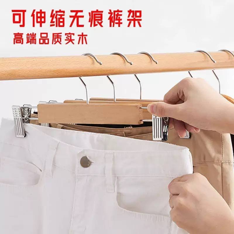 2026/06/1003808859.jpg Wooden Clip Hanger - 5pieces - Image 1