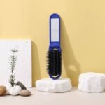 Foldable Hair Comb with Mirror